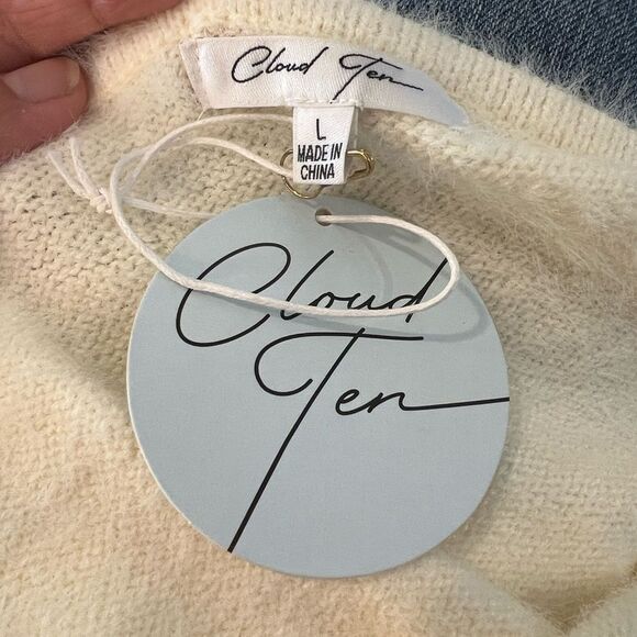 Cloud Ten NWT Cream Sweater - Picture 2 of 3